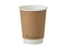 Load image into Gallery viewer, Kraft Compostable Double Wall Cups x 500