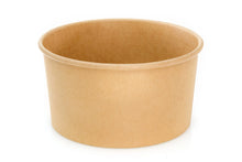 Load image into Gallery viewer, Round Kraft Deli Containers & Clear PET Lids x300