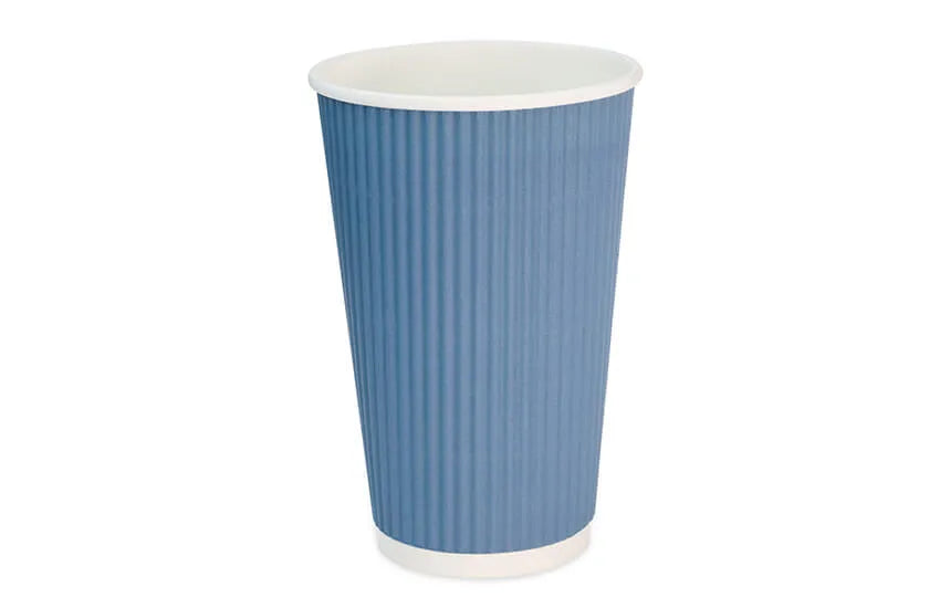 16oz Blue Ripple Cups x500