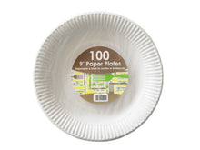 Load image into Gallery viewer, 9&quot; Paper Plates x100
