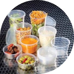 Clear Deli Containers & Lids x50