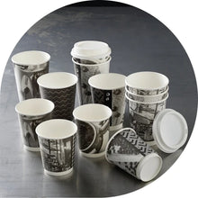 Load image into Gallery viewer, Barista Mixed Design Double Wall Cups x500

