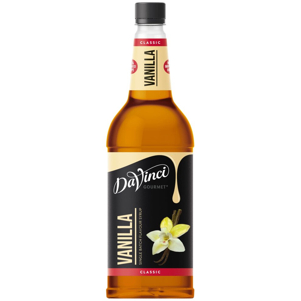 DaVinci Vanilla Flavour Coffee Syrup 1LTR (VAT FREE)